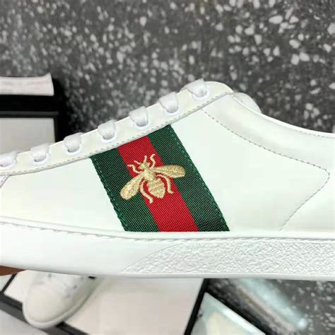 gucci tennis shoes with bee|gucci flats with bee.